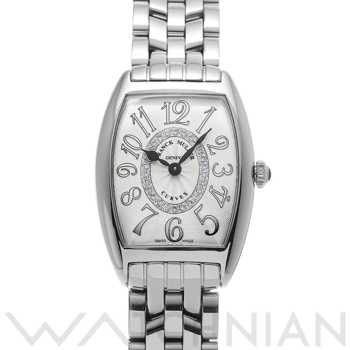 フランクミュラー トノウカーベックス 1752QZCD1R シルバー/ダイヤモンド レディース 時計 【中古】【wristwatch】