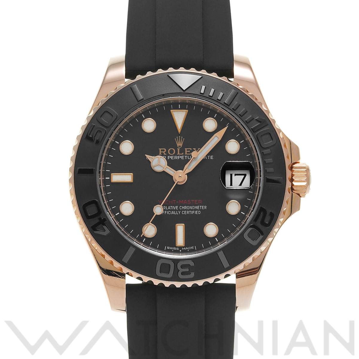ロレックス ヨットマスター 37 268655 ブラック ユニセックス 時計 【中古】【wristwatch】