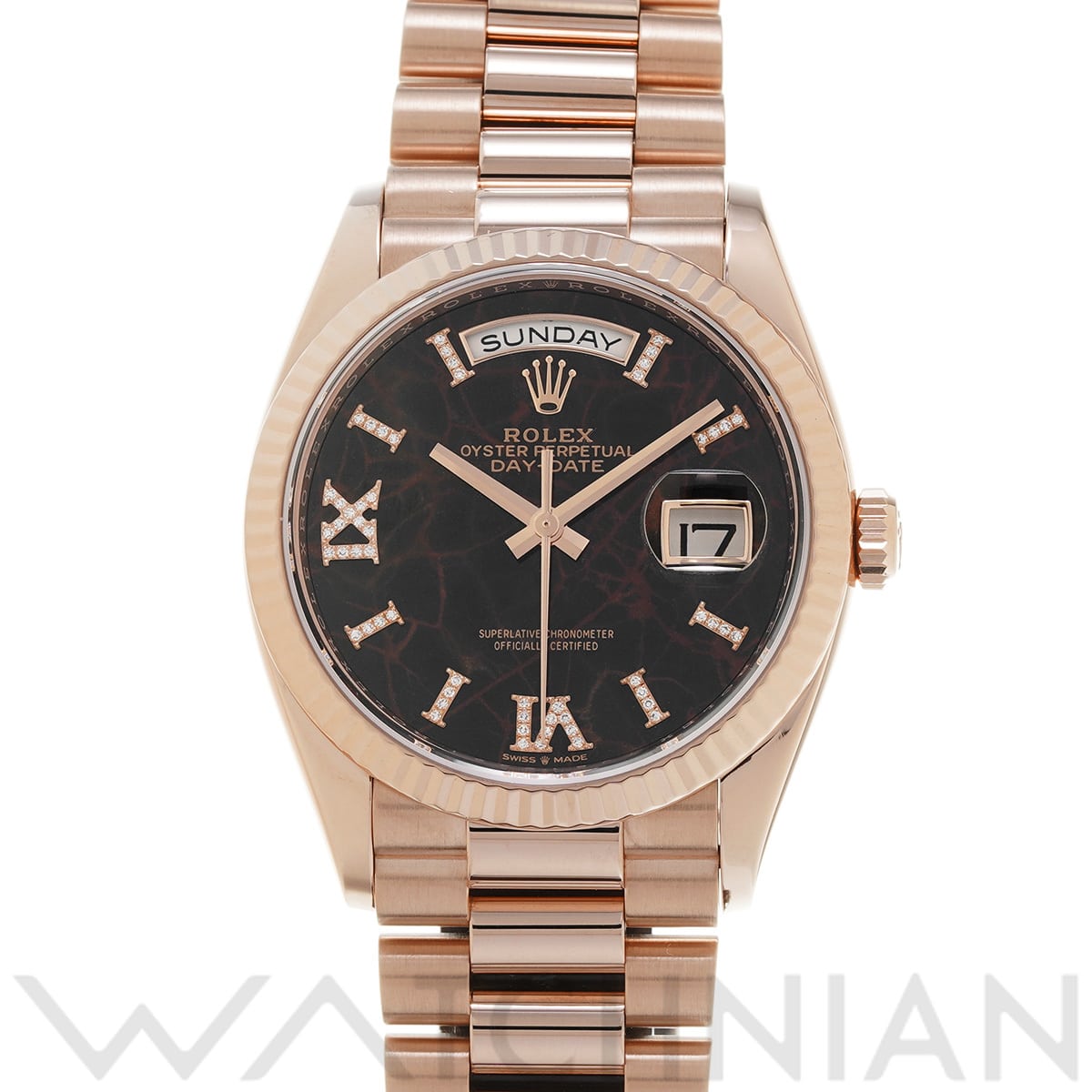 ロレックス デイデイト 36 128235 アイゼンキーゼル/ダイヤモンド メンズ 時計 【中古】【wristwatch】