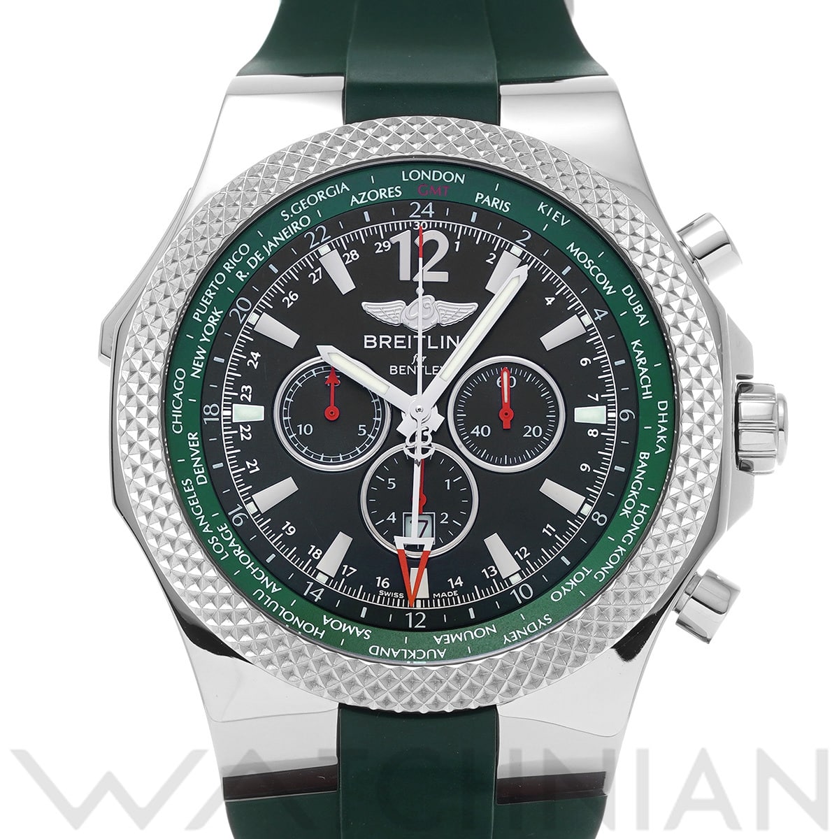 ブライトリング ベントレー GMT A47362S4/B919 ブラック メンズ 時計 【中古】【wristwatch】