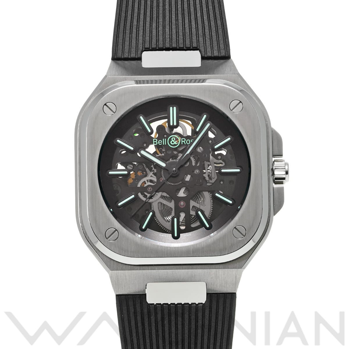 ベル＆ロス BR 05 スケルトン ナイトラム BR05A-BL-SK-ST/SST スケルトン メンズ 時計 【中古】【wristwatch】