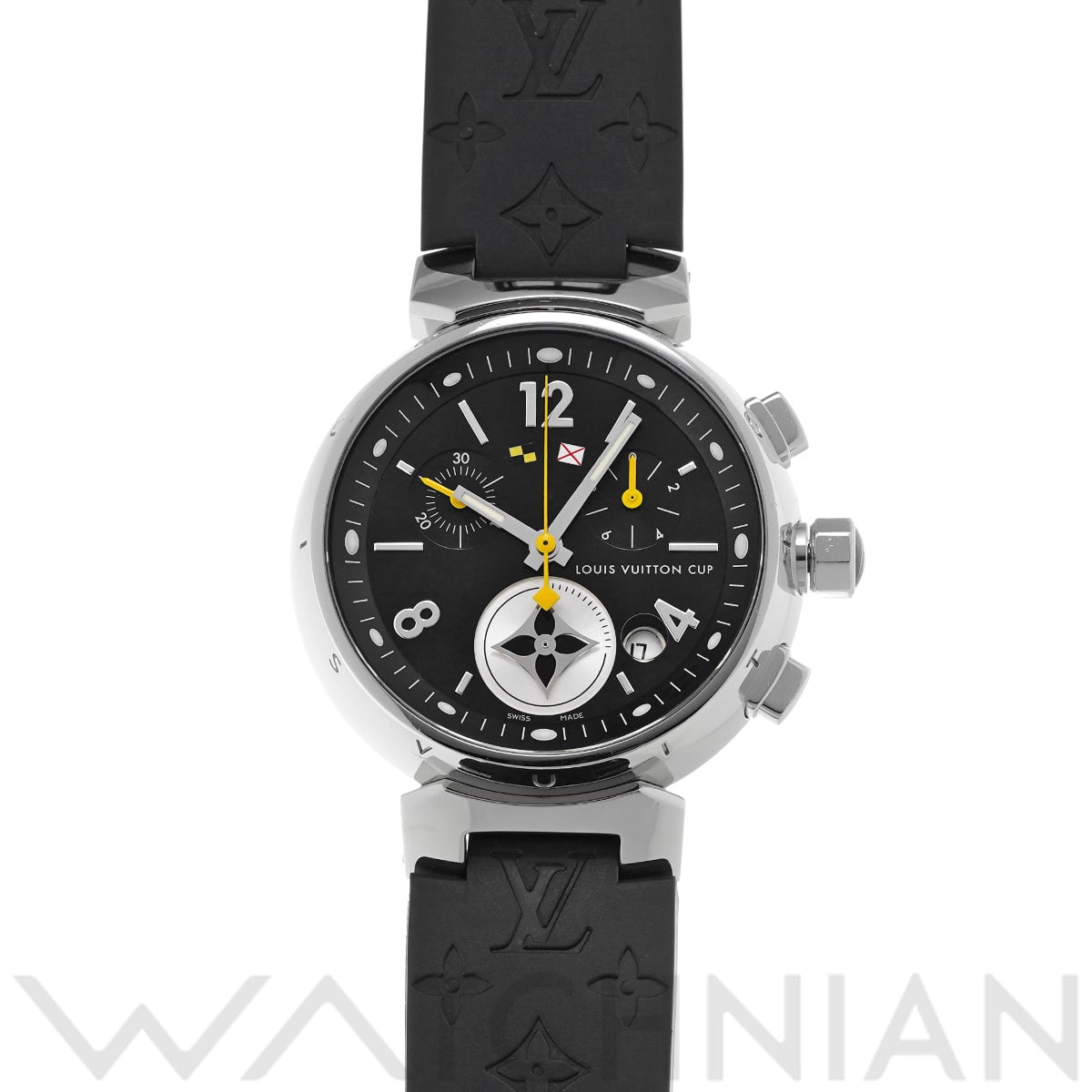 ルイ ヴィトン タンブール ラブリーカップ Q132G1 ブラック ユニセックス 時計 【中古】【wristwatch】