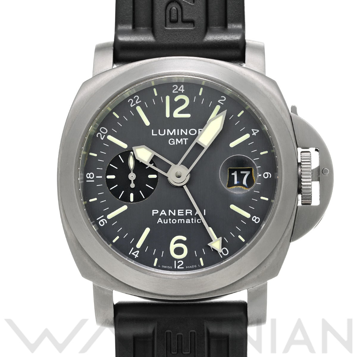 パネライ ルミノール GMT PAM00089 ブラック メンズ 時計 【中古】【wristwatch】