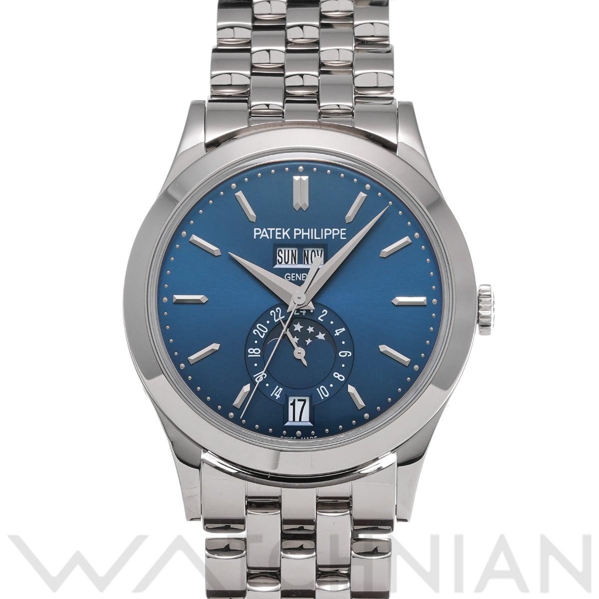 パテック フィリップ アニュアルカレンダー ムーンフェイズ 5396/1G-001 ブルー メンズ 時計 【中古】【wristwatch】