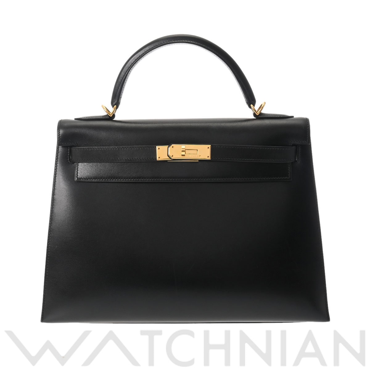 エルメス ケリー 32 外縫い 2WAY ブラック ボックスカーフ レディース バッグ 【中古】【bag】