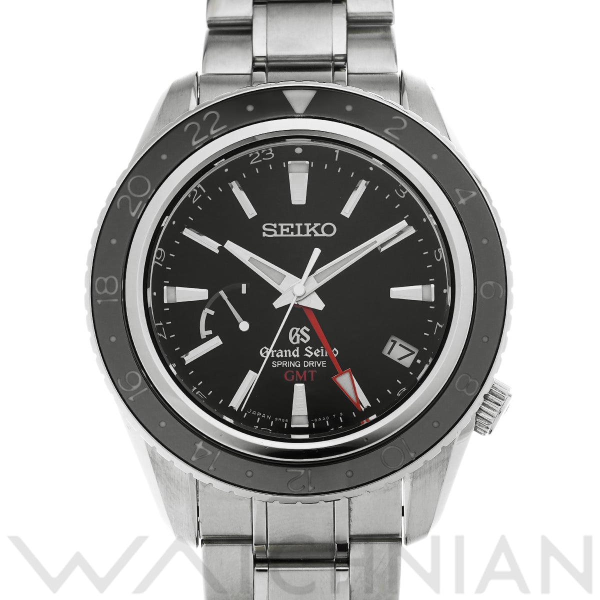 グランドセイコー スポーツコレクション スプリングドライブ GMT SBGE001 ブラック メンズ 時計 【中古】【wristwatch】