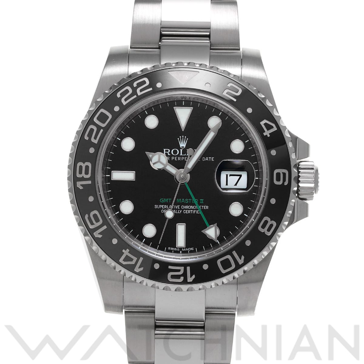 ロレックス GMTマスターII 116710LN ブラック メンズ 時計 【中古】【wristwatch】