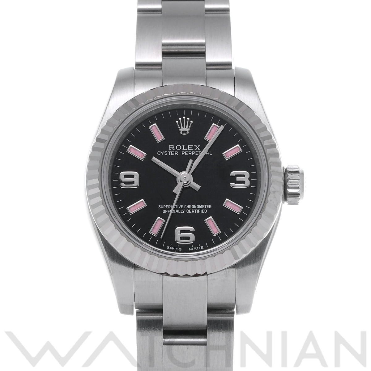 ロレックス オイスターパーペチュアル 26 176234 ブラック レディース 時計 【中古】【wristwatch】