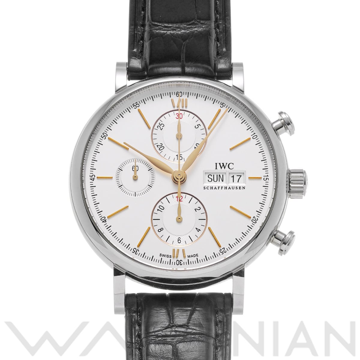 IWC ポートフィノ クロノグラフ IW391022 シルバー メンズ 時計 【中古】【wristwatch】