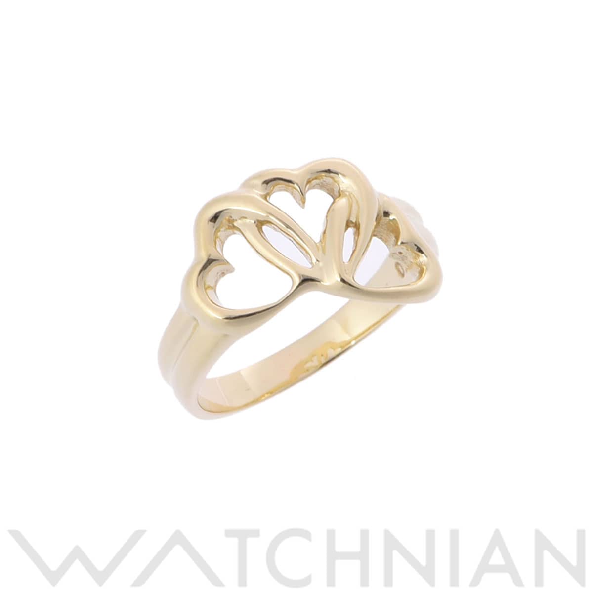 ティファニー トリプルハート リング ゴールド K18イエローゴールド YG レディース ジュエリー 【中古】【jewelry】