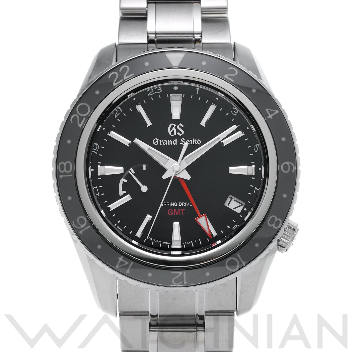 グランドセイコー スポーツコレクション スプリングドライブ GMT SBGE201 ブラック メンズ 時計 【中古】【wristwatch】