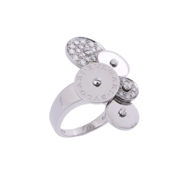 ブルガリ チクラディ リング シルバー K18ホワイトゴールド WG レディース ジュエリー 【中古】【jewelry】