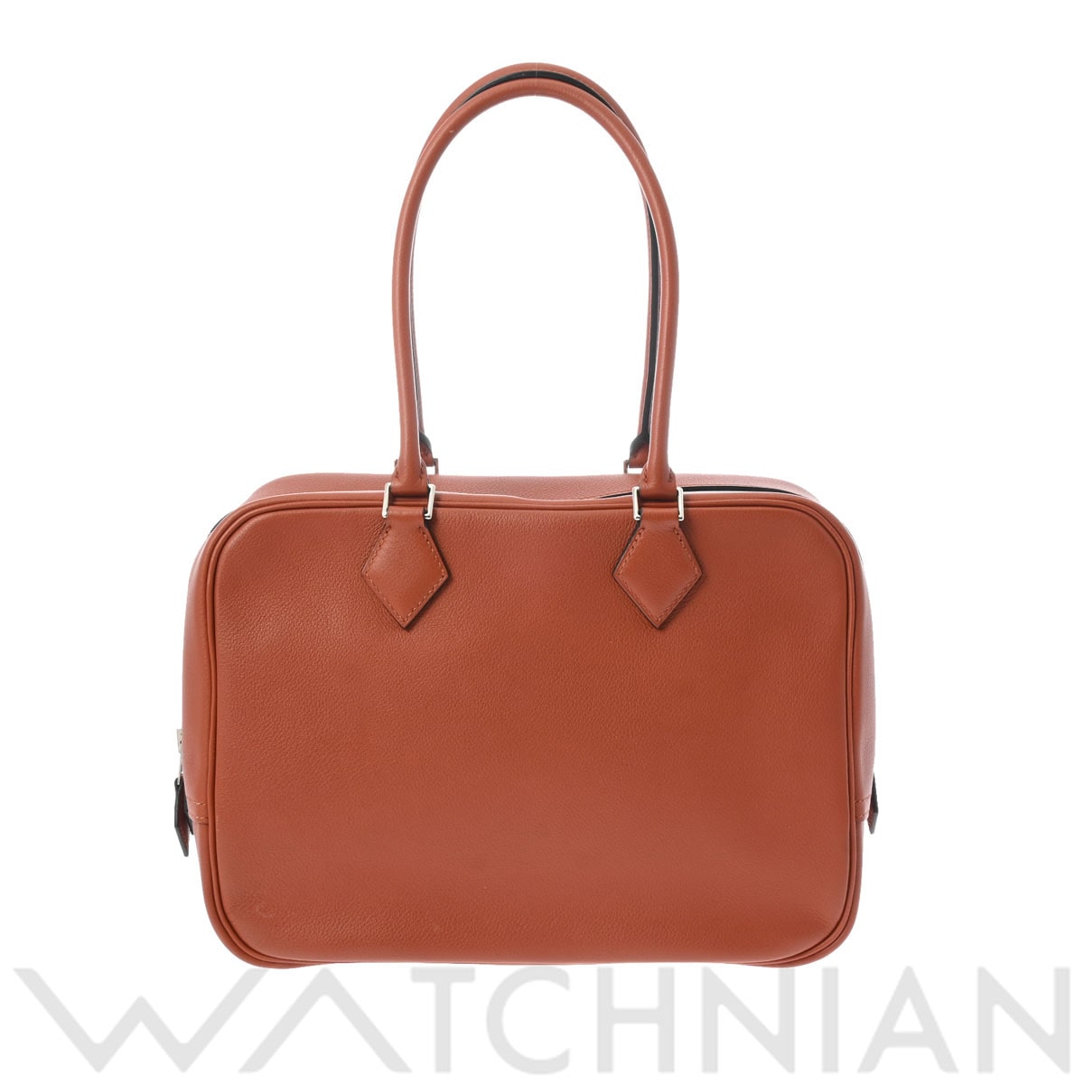 エルメス プリュム 28  キュイーブル/パラジウム金具 エバーカラー レディース バッグ 【中古】【bag】