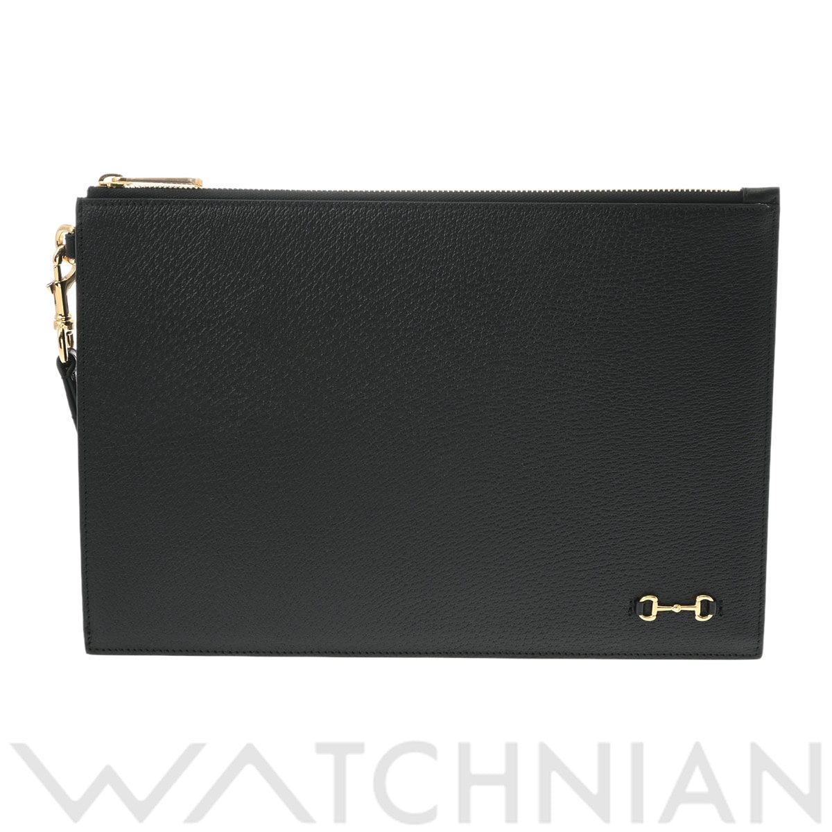 グッチ ホースビット ブラック/ゴールド金具 700524 レザー ユニセックス バッグ 【未使用】【bag】