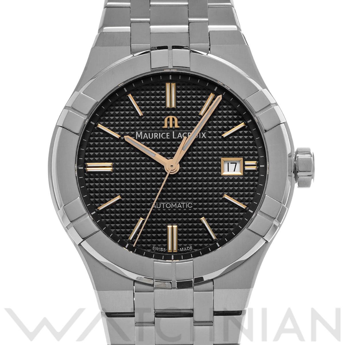 モーリス ラクロア アイコン オートマティック AI6008-SS002-331-1 グレー メンズ 時計 【中古】【wristwatch】