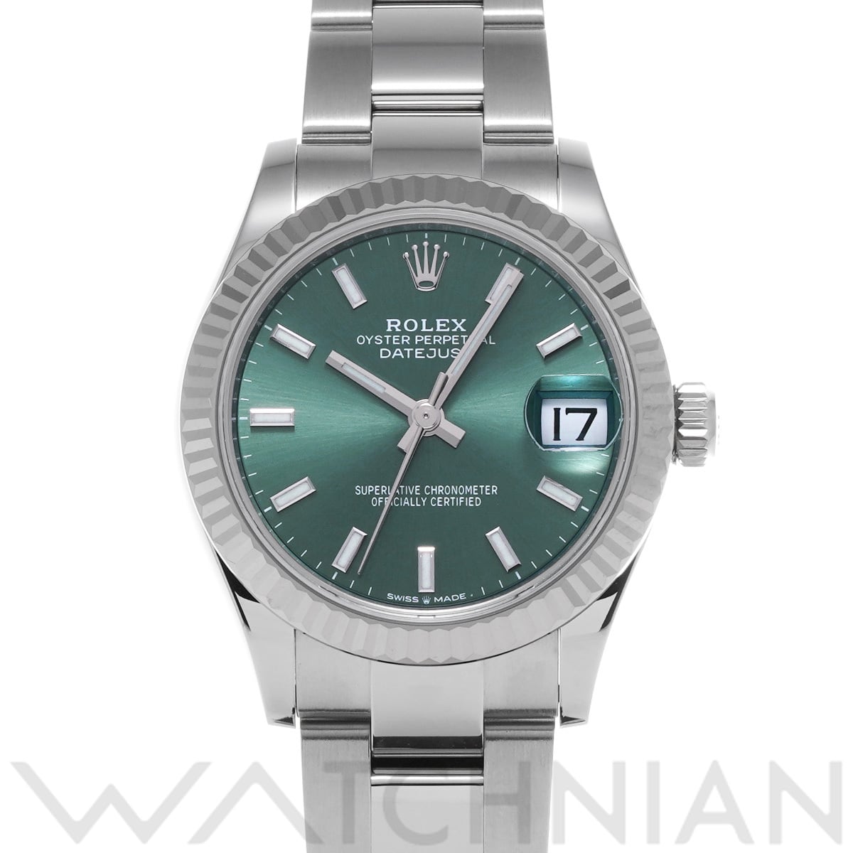 ロレックス デイトジャスト 31 278274 ミントグリーン ユニセックス 時計 【中古】【wristwatch】