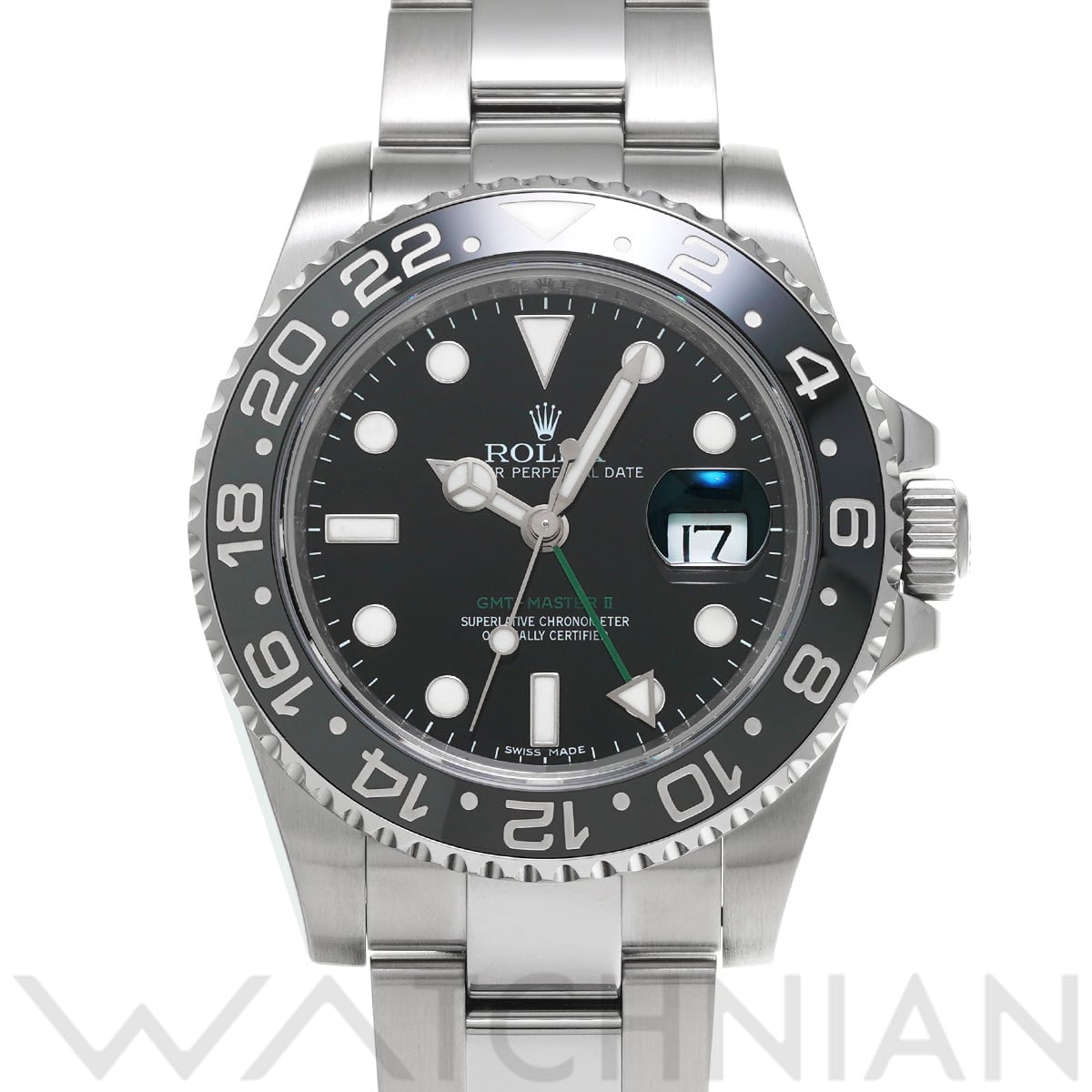 ロレックス GMTマスターII 116710LN ブラック メンズ 時計 【中古】【wristwatch】