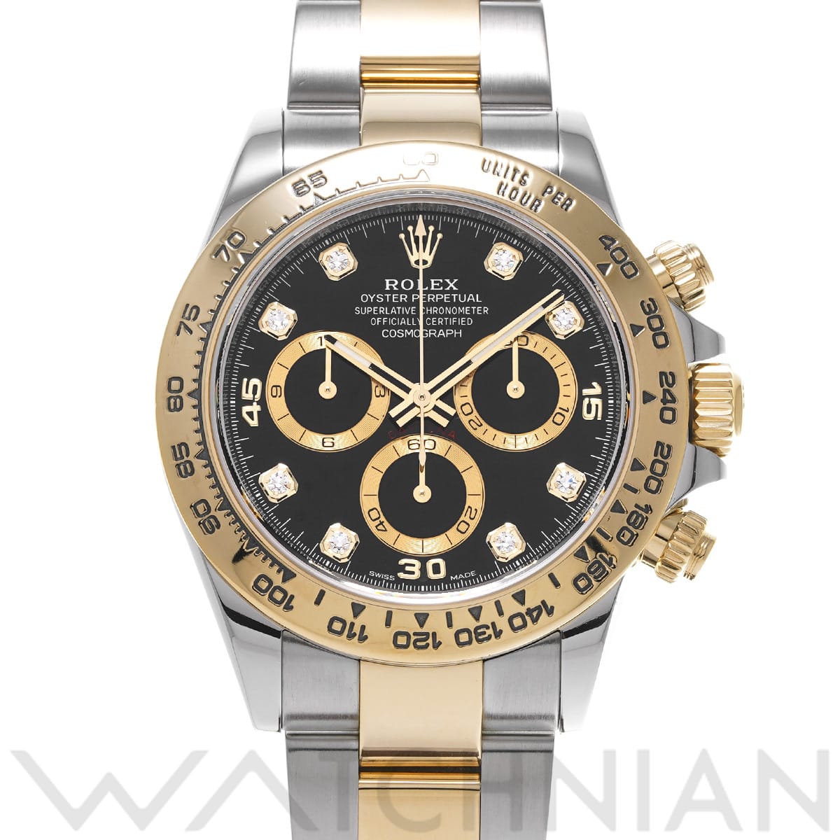 ロレックス コスモグラフ デイトナ 116503G ブラック/ダイヤモンド メンズ 時計 【中古】【wristwatch】