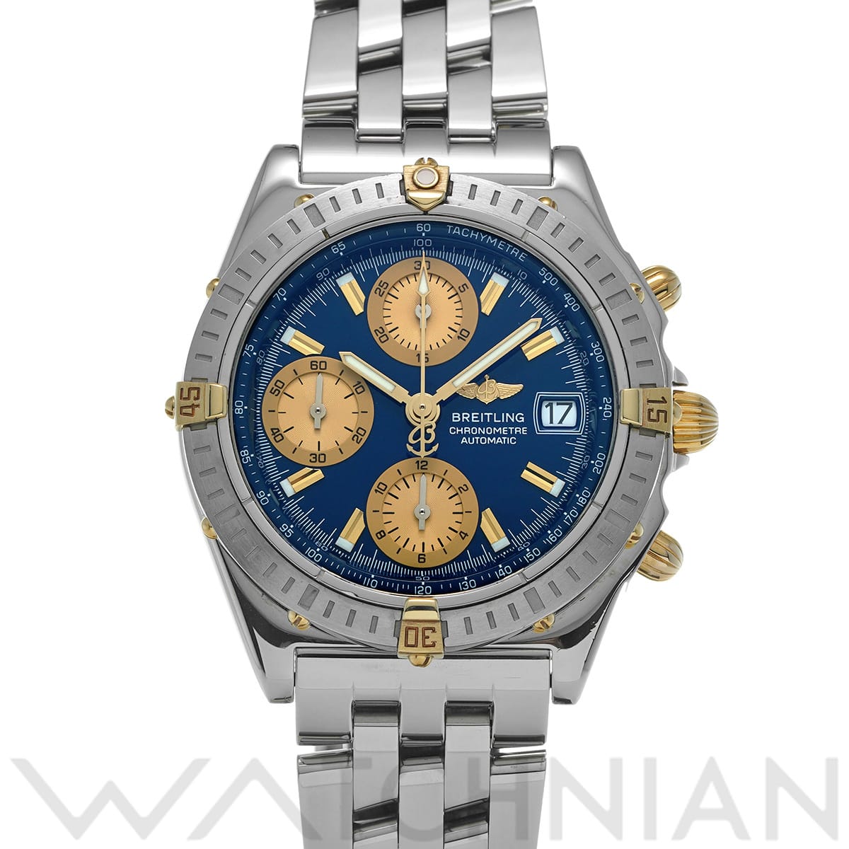 ブライトリング クロノマット  ビコロ B147C36PA ブルー/ゴールド メンズ 時計 【中古】【wristwatch】