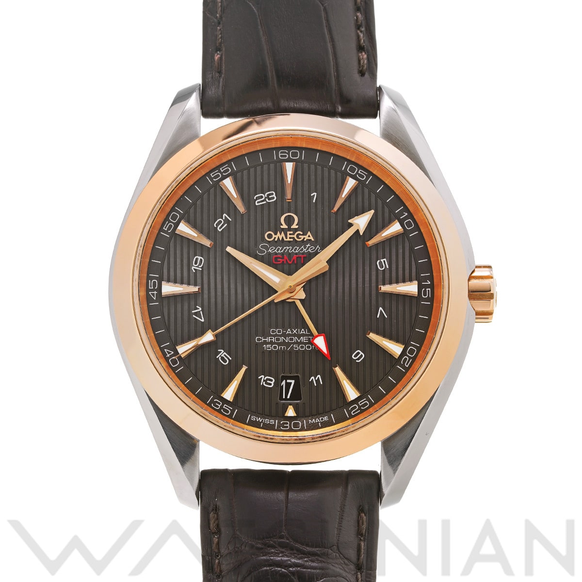 オメガ シーマスター アクアテラ コーアクシャル GMT 231.23.43.22.06.001 グレー メンズ 時計 【中古】【wristwatch】