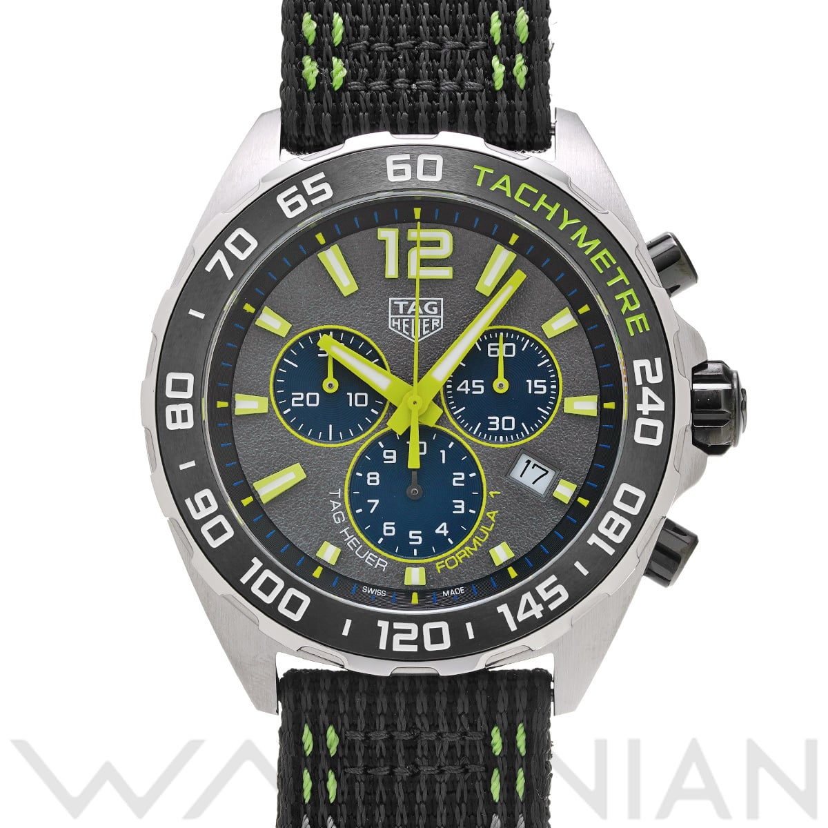 タグ ホイヤー フォーミュラ1 クォーツ クロノグラフ CAZ101AG.FC8304 グレー/ブラック メンズ 時計 【中古】【wristwatch】