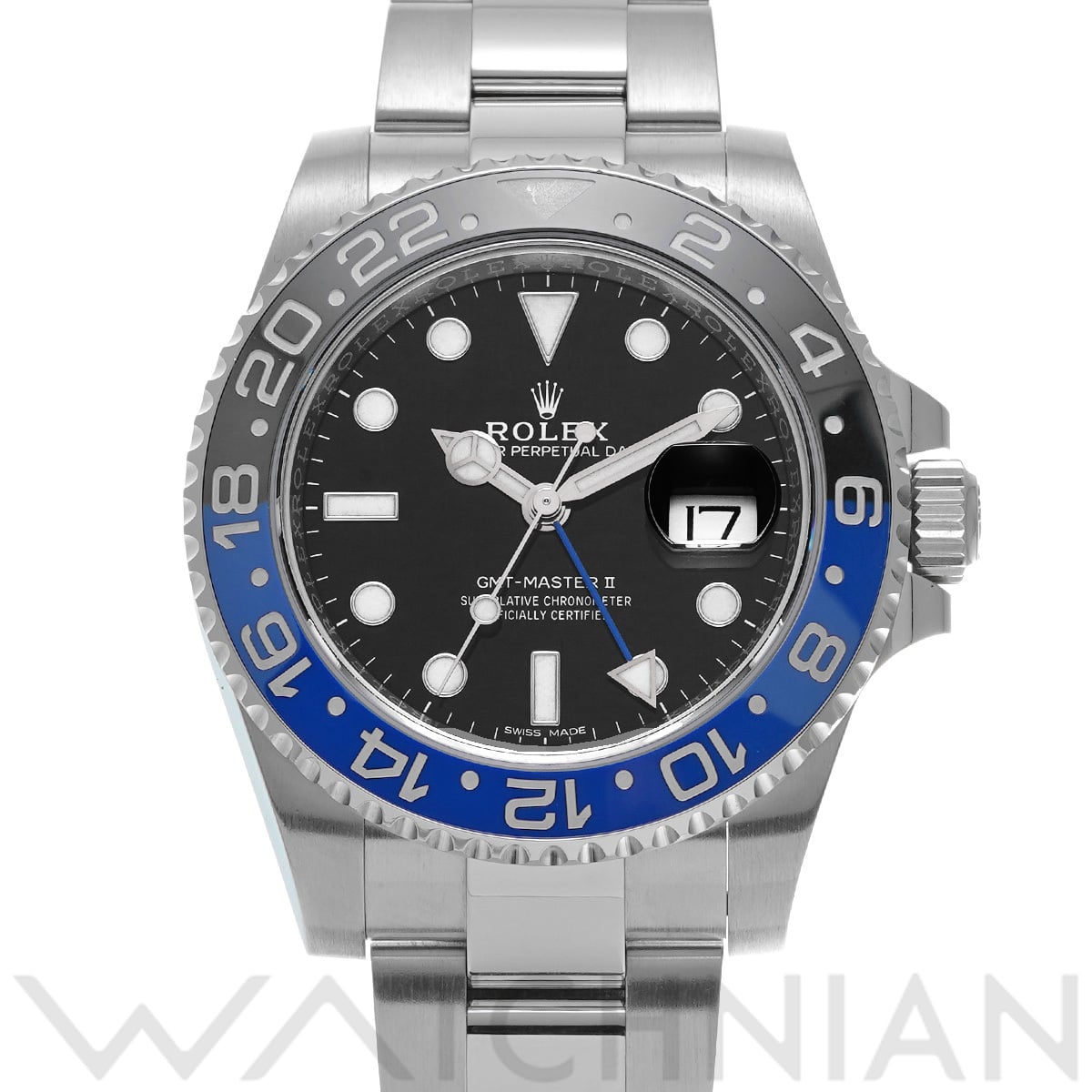 ロレックス GMTマスターII 116710BLNR ブラック メンズ 時計 【中古】【wristwatch】