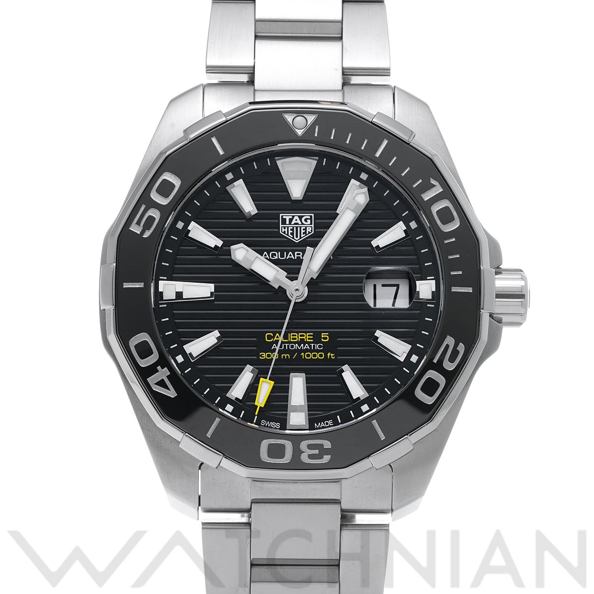 タグ ホイヤー アクアレーサー キャリバー5 WAY201A.BA0927 ブラック メンズ 時計 【中古】【wristwatch】