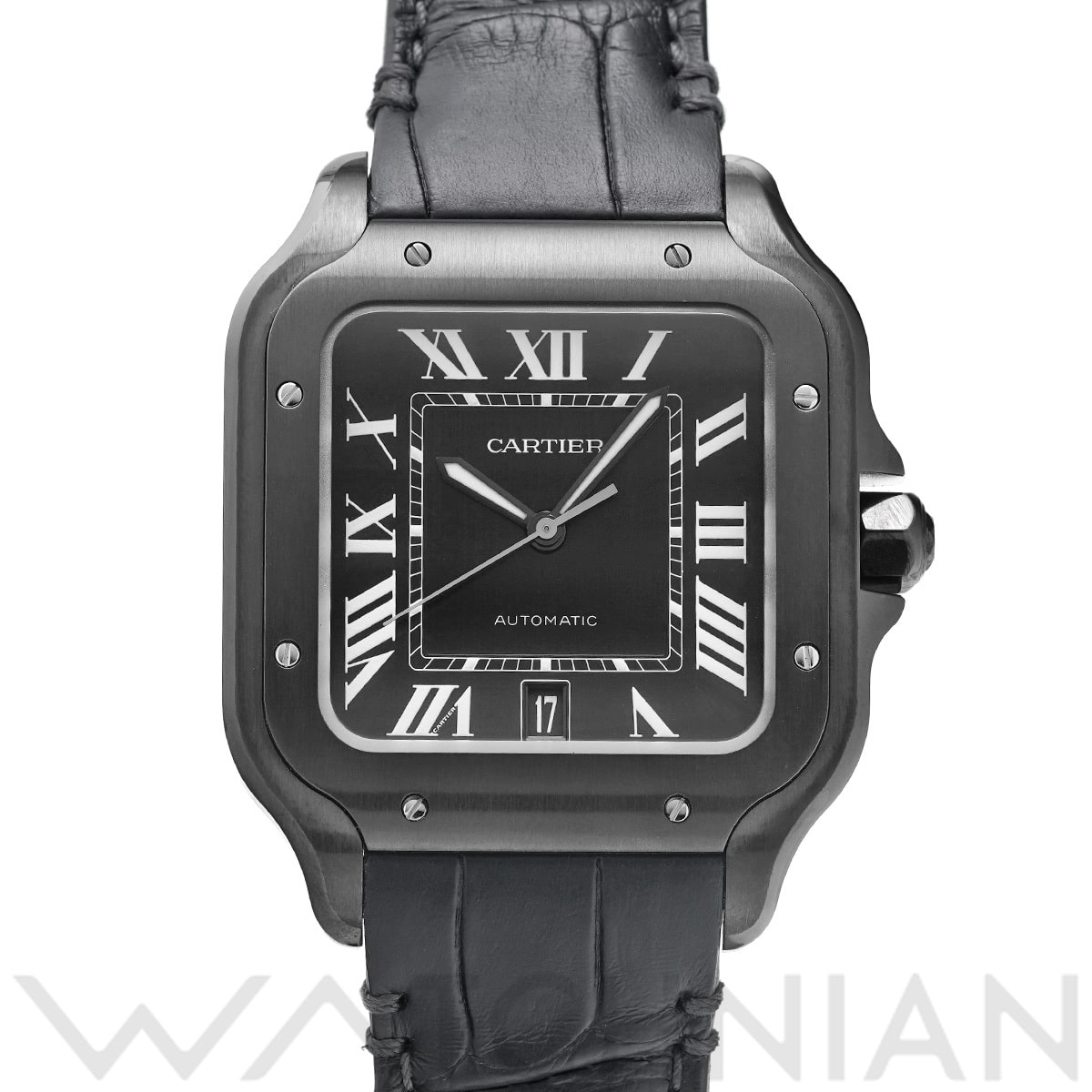 カルティエ サントス ドゥ カルティエ LM WSSA0039 ブラック メンズ 時計 【中古】【wristwatch】