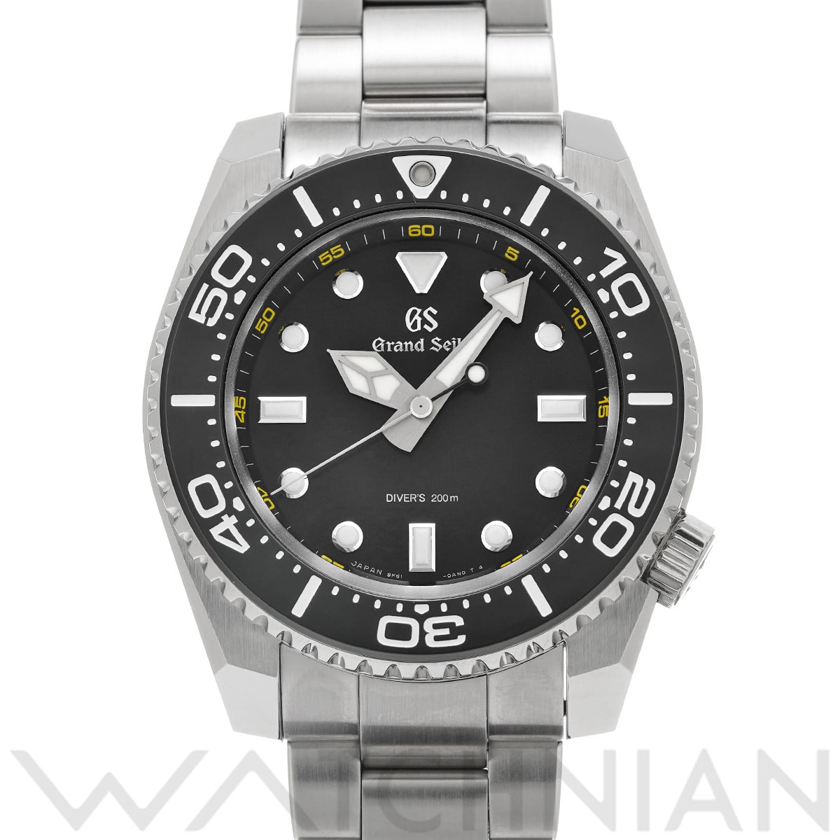 グランドセイコー スポーツコレクション クォーツ タフGS SBGX335 ブラック メンズ 時計 【中古】【wristwatch】