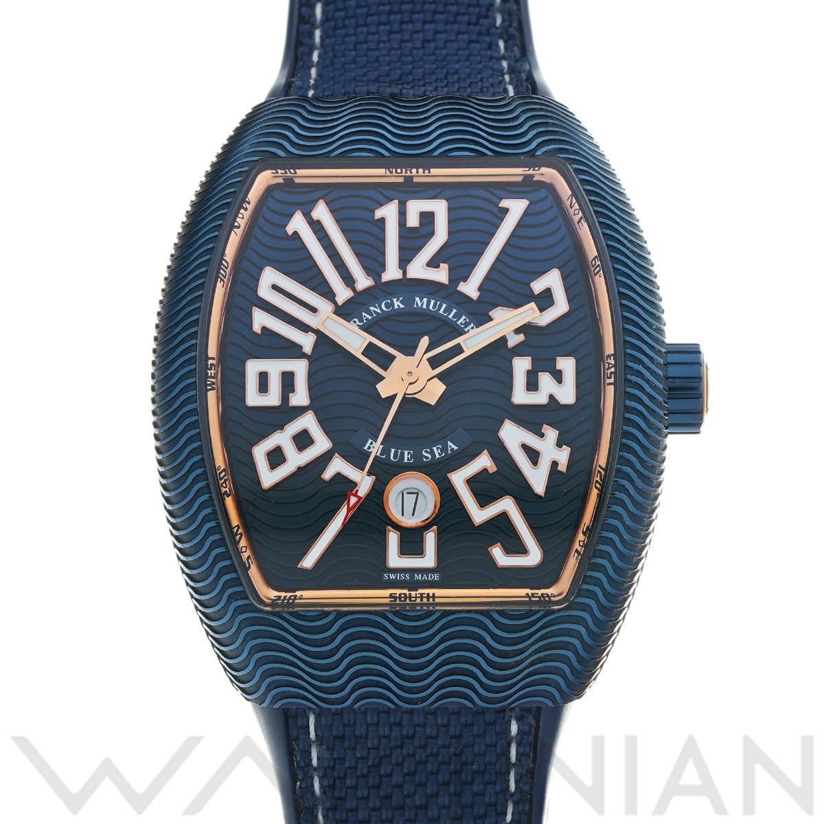 フランクミュラー ヴァンガード V45SCDT  ブルー メンズ 時計 【中古】【wristwatch】