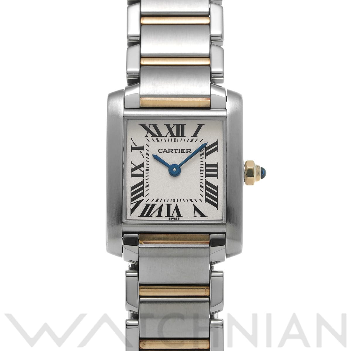 カルティエ タンク フランセーズ SM W51007Q4 シルバー レディース 時計 【中古】【wristwatch】