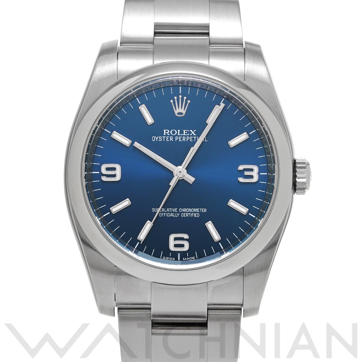ロレックス オイスターパーペチュアル 36 116000 ブルー メンズ 時計 【中古】【wristwatch】