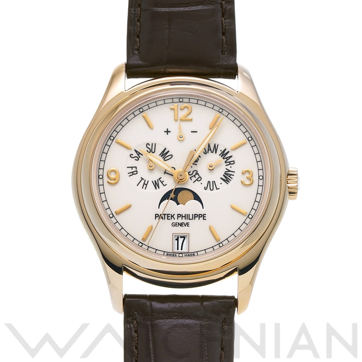 パテック フィリップ アニュアルカレンダー 5146J-001 アイボリー メンズ 時計 【中古】【wristwatch】