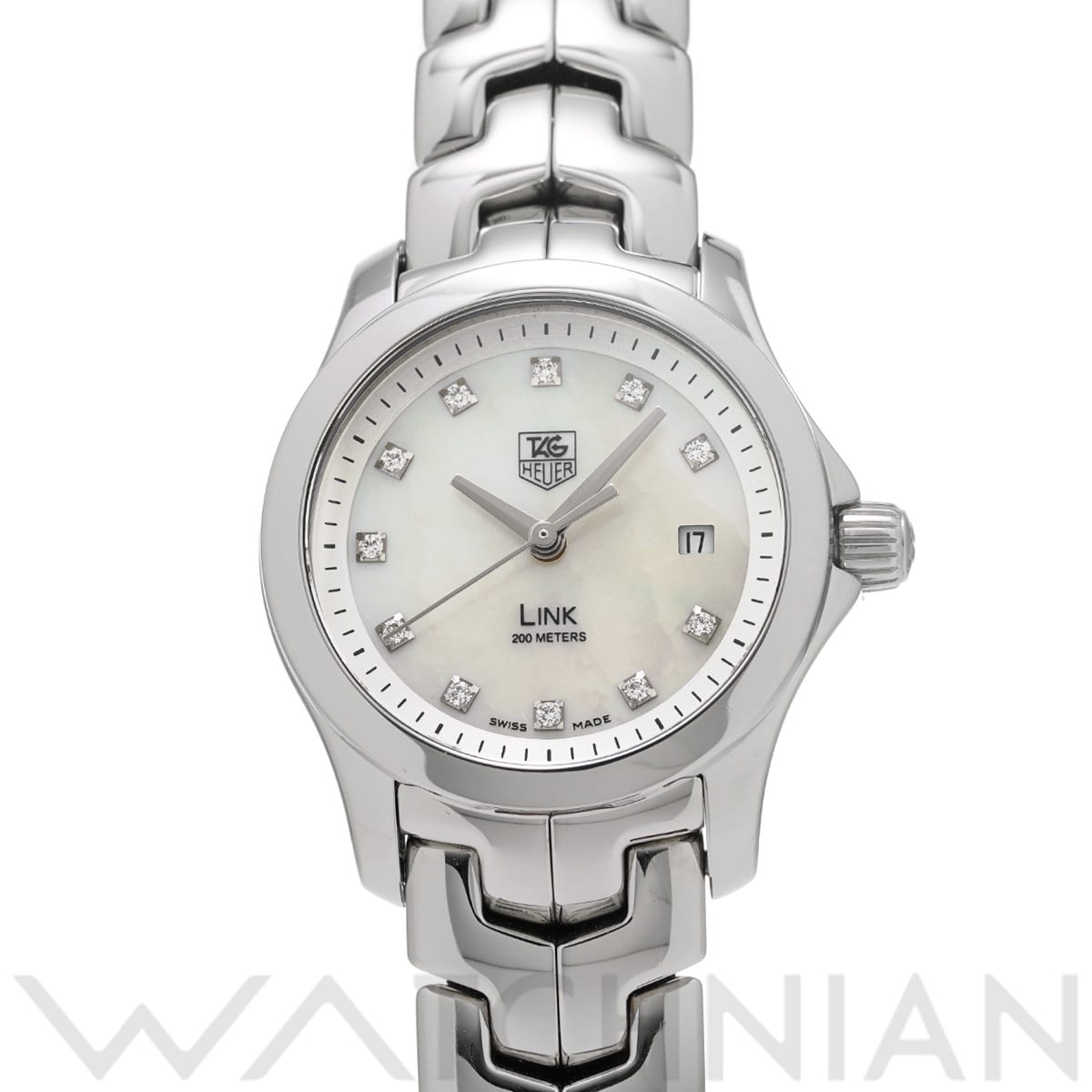 タグ ホイヤー リンク WJF1317.BA0572 ホワイトシェル/ダイヤモンド レディース 時計 【中古】【wristwatch】