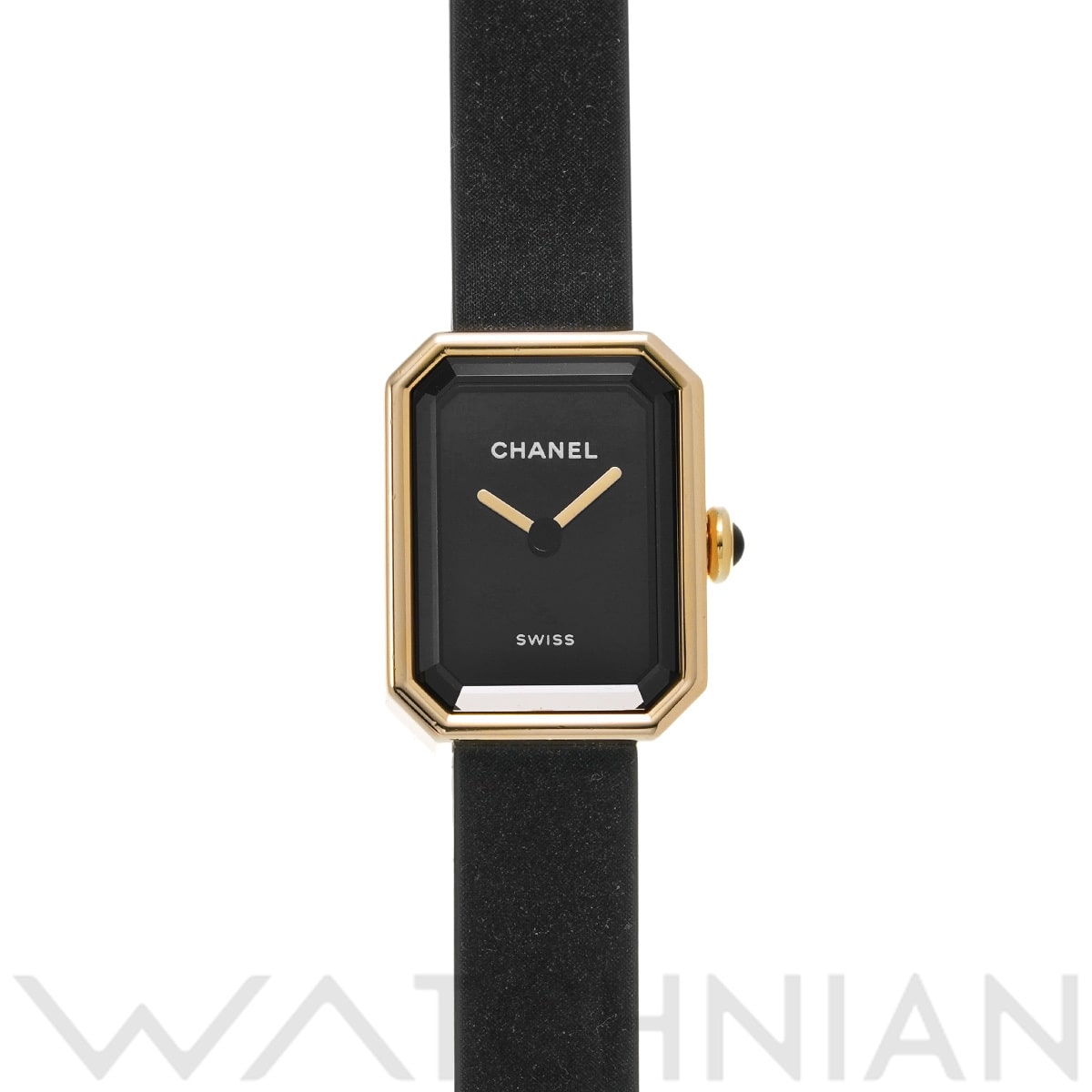 シャネル プルミエール リボン H6125 ブラックラッカー レディース 時計 【中古】【wristwatch】