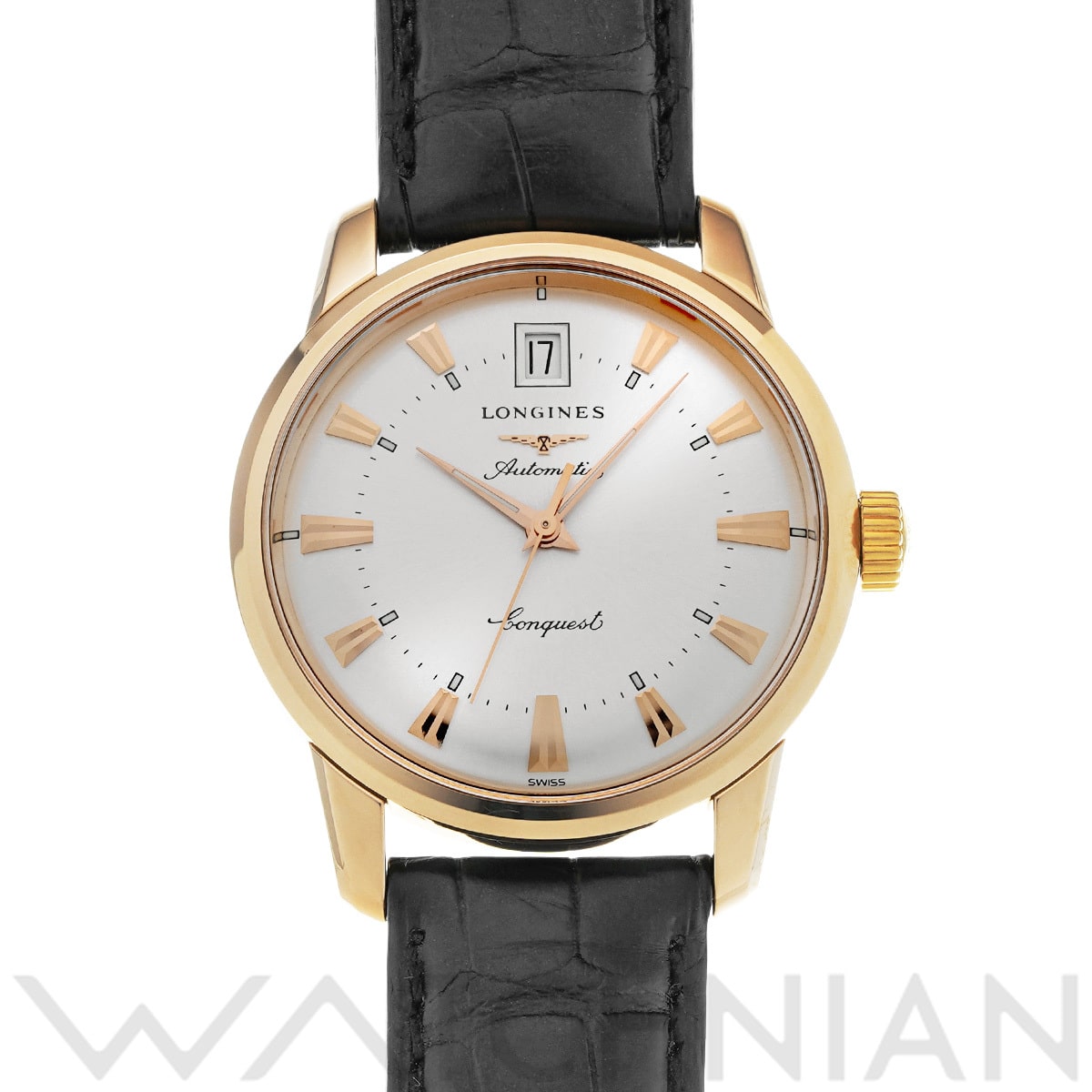 ロンジン コンクエスト ヘリテージ L1.611.8.78.4 シルバー メンズ 時計 【中古】【wristwatch】