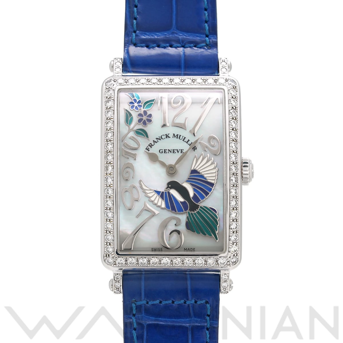 フランクミュラー ロングアイランド ハッピーマグパイ 952 QZ REL BU MOP D 1R ホワイトシェル レディース 時計 【中古】【wristwatch】