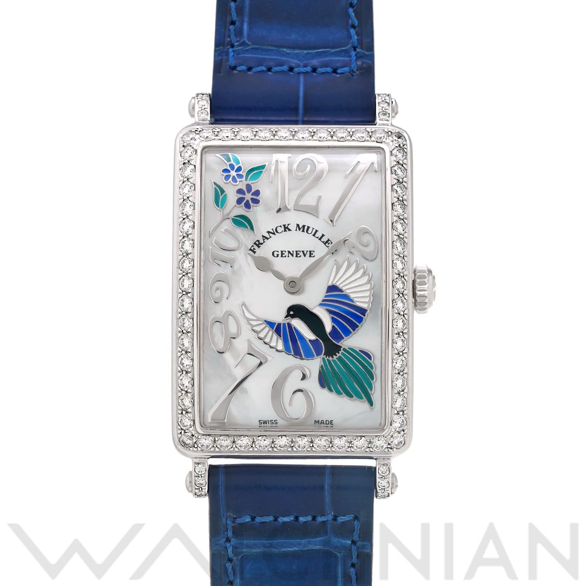 フランクミュラー ロングアイランド 952 QZ REL BU MOP D 1R ホワイトシェル レディース 時計 【中古】【wristwatch】