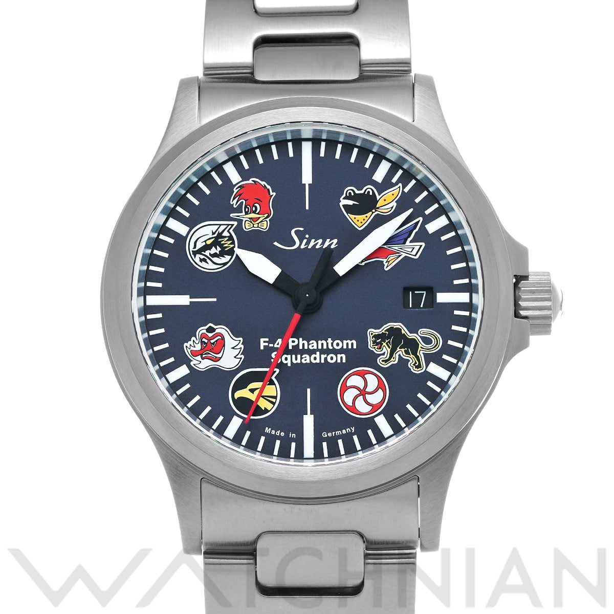 ジン ファントム 2 556.F-4.2 ネイビー メンズ 時計 【中古】【wristwatch】
