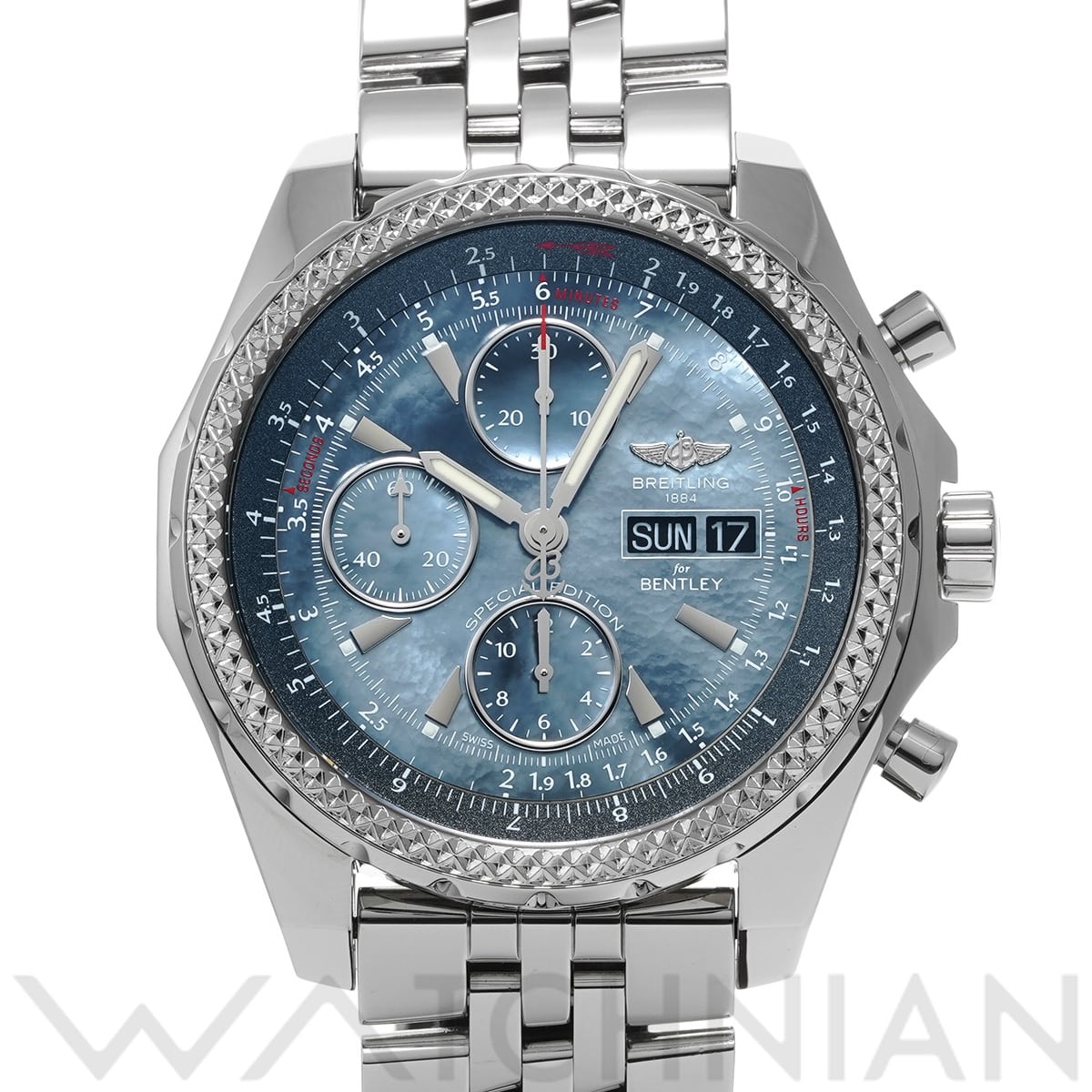 ブライトリング ベントレー GT ブルーマザーオブパール A133627X/BE63 ブルーシェル メンズ 時計 【中古】【wristwatch】