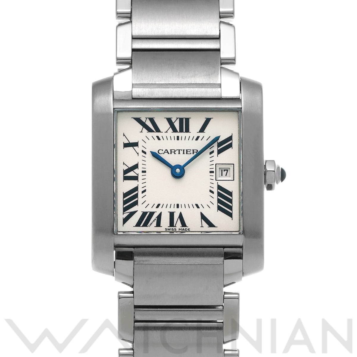 カルティエ タンク フランセーズ MM W51011Q3 シルバー ユニセックス 時計 【中古】【wristwatch】