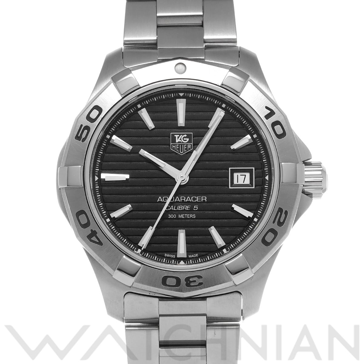 タグ ホイヤー アクアレーサー キャリバー5 WAP2010.BA0830 ブラック メンズ 時計 【中古】【wristwatch】