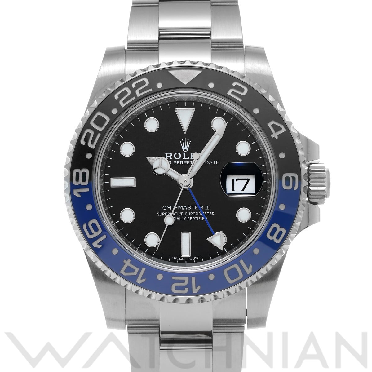 ロレックス GMTマスターII 116710BLNR ブラック メンズ 時計 【中古】【wristwatch】