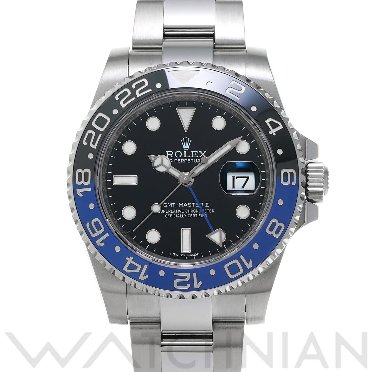 ロレックス GMTマスターII 116710BLNR ブラック メンズ 時計 【中古】【wristwatch】