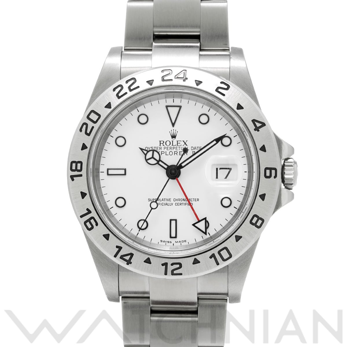 ロレックス エクスプローラーII 16570 ホワイト メンズ 時計 【中古】【wristwatch】
