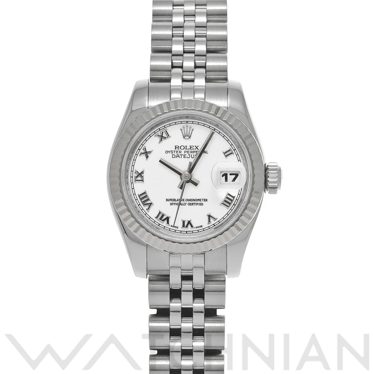 ロレックス レディ デイトジャスト 26 179174 ホワイト レディース 時計 【中古】【wristwatch】