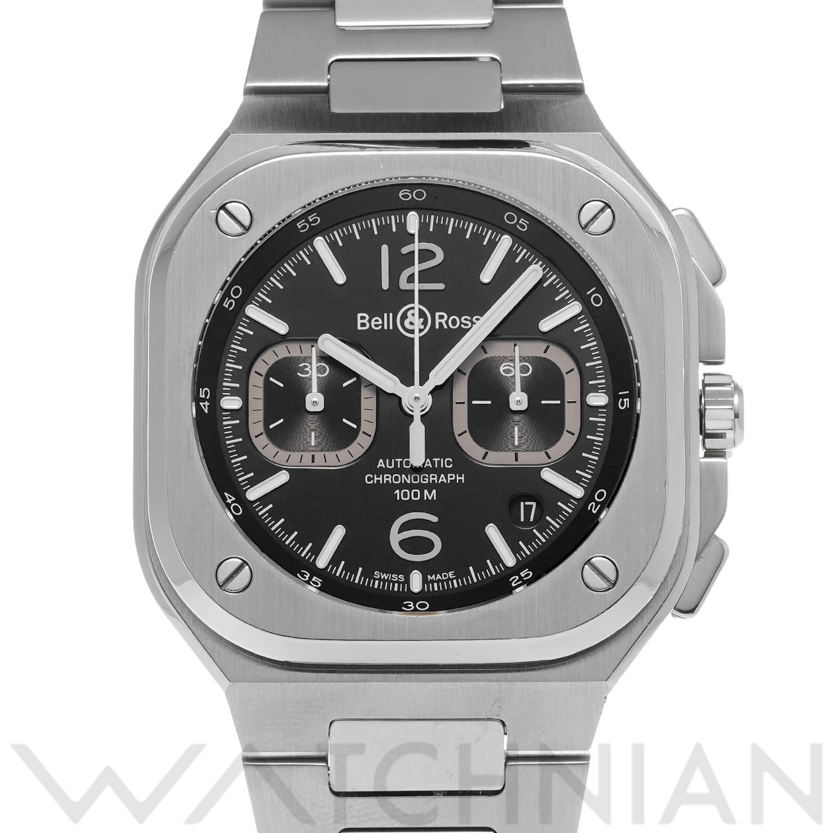 ベル＆ロス BR 05 クロノ ブラックスチール BR05C-BL-ST/SST ブラック メンズ 時計 【中古】【wristwatch】