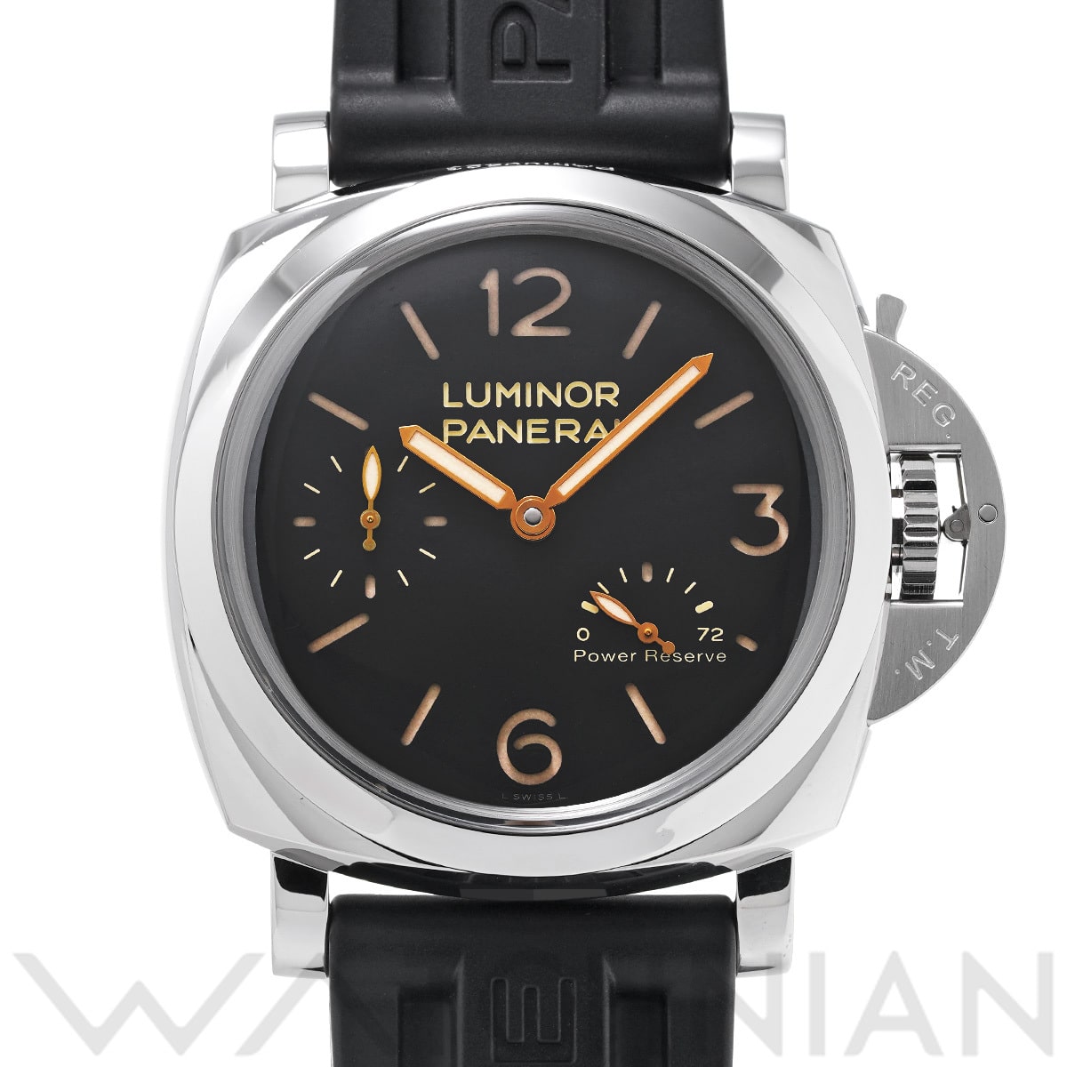 パネライ ルミノール 1950 3デイズ パワーリザーブ PAM00423 ブラック メンズ 時計 【中古】【wristwatch】