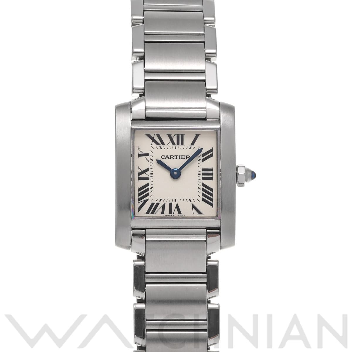 カルティエ タンクフランセーズ SM W51008Q3 シルバー レディース 時計 【中古】【wristwatch】