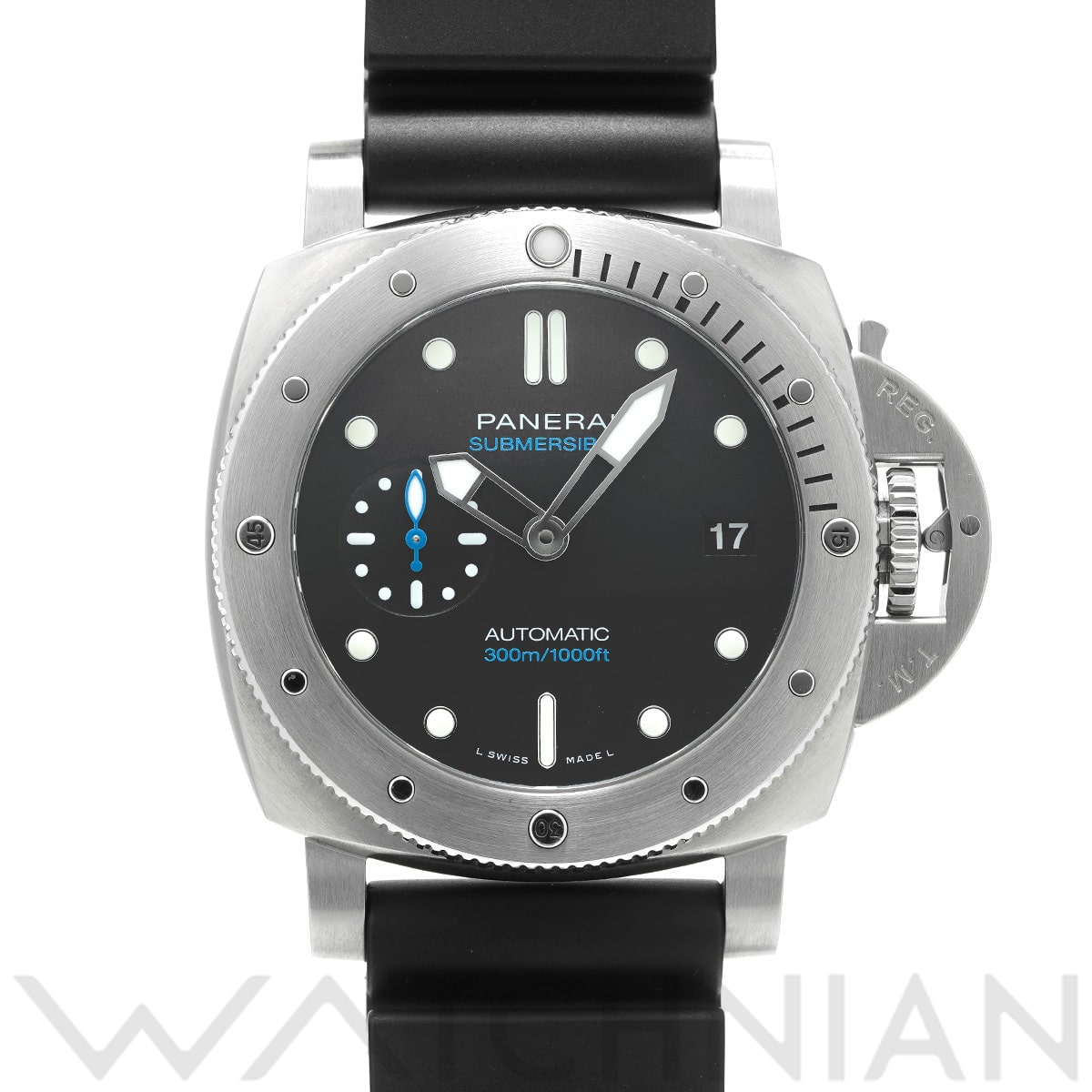 パネライ サブマーシブル PAM00973 ブラック メンズ 時計 【中古】【wristwatch】